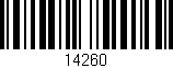 Código de barras (EAN, GTIN, SKU, ISBN): '14260'