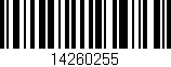 Código de barras (EAN, GTIN, SKU, ISBN): '14260255'