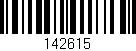 Código de barras (EAN, GTIN, SKU, ISBN): '142615'