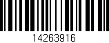 Código de barras (EAN, GTIN, SKU, ISBN): '14263916'