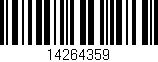 Código de barras (EAN, GTIN, SKU, ISBN): '14264359'