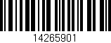 Código de barras (EAN, GTIN, SKU, ISBN): '14265901'