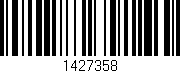Código de barras (EAN, GTIN, SKU, ISBN): '1427358'
