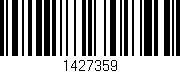 Código de barras (EAN, GTIN, SKU, ISBN): '1427359'