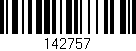 Código de barras (EAN, GTIN, SKU, ISBN): '142757'