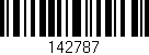 Código de barras (EAN, GTIN, SKU, ISBN): '142787'