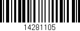 Código de barras (EAN, GTIN, SKU, ISBN): '14281105'
