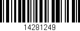 Código de barras (EAN, GTIN, SKU, ISBN): '14281249'