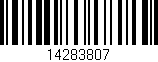 Código de barras (EAN, GTIN, SKU, ISBN): '14283807'