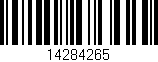 Código de barras (EAN, GTIN, SKU, ISBN): '14284265'
