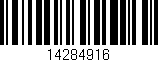 Código de barras (EAN, GTIN, SKU, ISBN): '14284916'