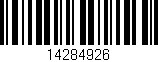 Código de barras (EAN, GTIN, SKU, ISBN): '14284926'
