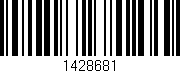 Código de barras (EAN, GTIN, SKU, ISBN): '1428681'