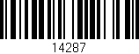 Código de barras (EAN, GTIN, SKU, ISBN): '14287'
