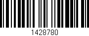 Código de barras (EAN, GTIN, SKU, ISBN): '1428780'