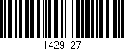 Código de barras (EAN, GTIN, SKU, ISBN): '1429127'