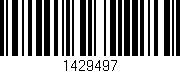 Código de barras (EAN, GTIN, SKU, ISBN): '1429497'