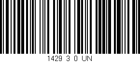 Código de barras (EAN, GTIN, SKU, ISBN): '1429_3_0_UN'