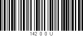Código de barras (EAN, GTIN, SKU, ISBN): '142_0_0_U'