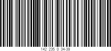 Código de barras (EAN, GTIN, SKU, ISBN): '142_235_0_34-39'