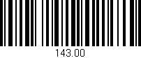 Código de barras (EAN, GTIN, SKU, ISBN): '143.00'