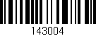 Código de barras (EAN, GTIN, SKU, ISBN): '143004'