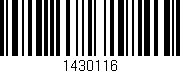 Código de barras (EAN, GTIN, SKU, ISBN): '1430116'