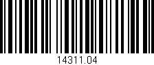 Código de barras (EAN, GTIN, SKU, ISBN): '14311.04'