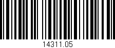 Código de barras (EAN, GTIN, SKU, ISBN): '14311.05'
