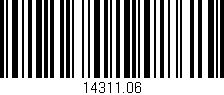 Código de barras (EAN, GTIN, SKU, ISBN): '14311.06'