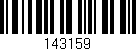 Código de barras (EAN, GTIN, SKU, ISBN): '143159'