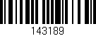 Código de barras (EAN, GTIN, SKU, ISBN): '143189'