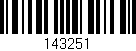 Código de barras (EAN, GTIN, SKU, ISBN): '143251'