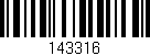 Código de barras (EAN, GTIN, SKU, ISBN): '143316'