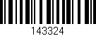 Código de barras (EAN, GTIN, SKU, ISBN): '143324'