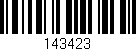 Código de barras (EAN, GTIN, SKU, ISBN): '143423'