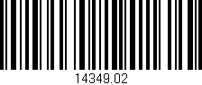 Código de barras (EAN, GTIN, SKU, ISBN): '14349.02'