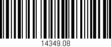 Código de barras (EAN, GTIN, SKU, ISBN): '14349.08'