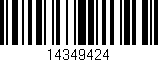 Código de barras (EAN, GTIN, SKU, ISBN): '14349424'