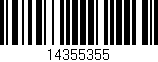 Código de barras (EAN, GTIN, SKU, ISBN): '14355355'