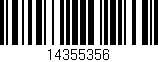 Código de barras (EAN, GTIN, SKU, ISBN): '14355356'