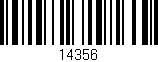 Código de barras (EAN, GTIN, SKU, ISBN): '14356'