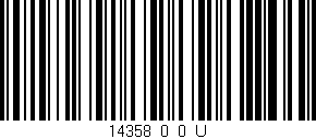 Código de barras (EAN, GTIN, SKU, ISBN): '14358_0_0_U'