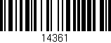 Código de barras (EAN, GTIN, SKU, ISBN): '14361'