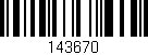 Código de barras (EAN, GTIN, SKU, ISBN): '143670'