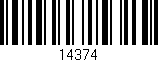 Código de barras (EAN, GTIN, SKU, ISBN): '14374'