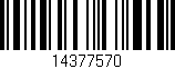 Código de barras (EAN, GTIN, SKU, ISBN): '14377570'