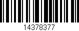 Código de barras (EAN, GTIN, SKU, ISBN): '14378377'