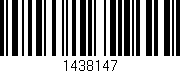Código de barras (EAN, GTIN, SKU, ISBN): '1438147'