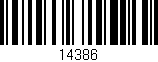 Código de barras (EAN, GTIN, SKU, ISBN): '14386'